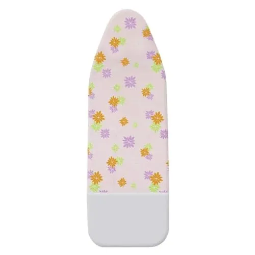 WENKO Bügelbrettbezug Comfort 127 x 45 cm Parkzone rosa Blumen Gegenbügeleffekt