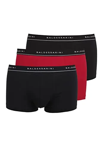 BALDESSARINI Boxershorts Baldessarini Herren Short-Pants schwarz melange 3e (3-St)