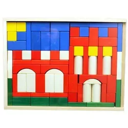 Ebert 205432 Baukasten Burg Holzbausteine