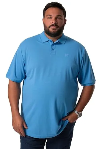 Men Plus Herren Poloshirt himmelblau 8XL
