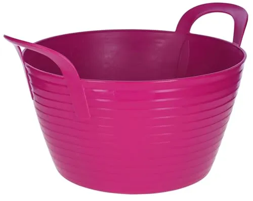 Kerbl FlexBag Trog – 12 Liter, Pink (Abmessung 33 x 20 x 24 cm, Gewicht 0,45 kg, Material Kunststoff) 3228294