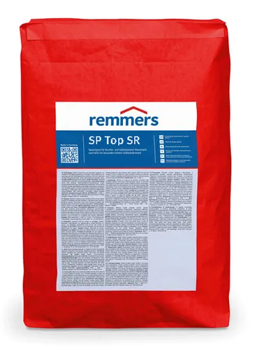 Remmers SP Top SR Sanierputz Universal HS, 20kg - Mörtel, Putz, Zement & Gips - Hochwertiger Sanierputz für optimale Feuchtigkeitsregulation und Schimmelschutz in Innen- und Außenbereichen.