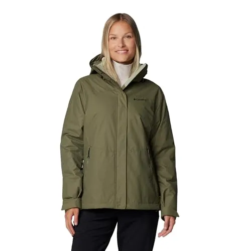 Columbia Bugaboo III Fleece-Wechselsystemjacke für Damen - 3-in-1 Funktionsjacke mit Omni-Heat-Technologie für optimale Wärme und Feuchtigkeitsregulierung. Ideal für wechselhaftes Wetter und Outdoor-Aktivitäten.