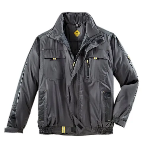 Roadsign Pilotenjacke anthrazit/gelb Größe L - Funktionsjacke mit reflektierenden Details, ideal für Sicherheit bei der Arbeit. Wattiert und mit vielen praktischen Taschen, perfekt für alle, die viel unterwegs sind.