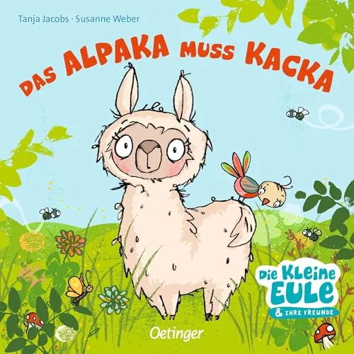 Das Alpaka muss Kacka - Lustiges Töpfchen-Pappbilderbuch für Kinder ab 2 Jahren - Hörbuch für Kinder ab 2 Jahren, fördert spielerisch das Töpfchenlernen mit humorvollen Geschichten und bunten Illustrationen.