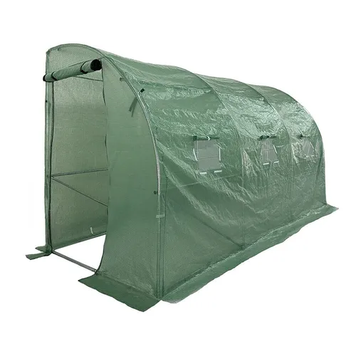 4iQ Anlehn-Gewächshaus 4x1,5m Grün