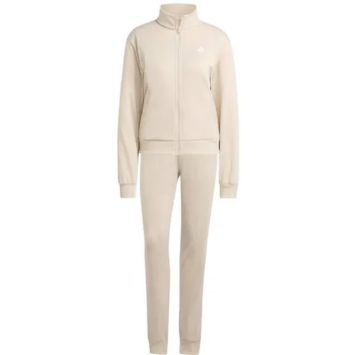 adidas Women's ESSENTIALS FEELCOZY TRACKSUIT - Crystal Linen, XS - Bequemer Track Suit für Damen mit durchgehendem Reißverschluss und elastischem Bund. Aus recyceltem Polyester, ideal für entspannte Tage und sportliche Aktivitäten.