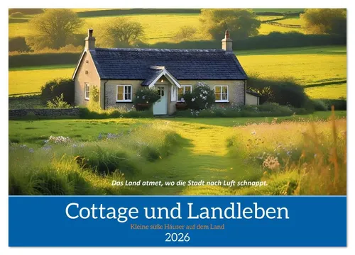 Torsten Irmer | Cottage und Landleben Wandkalender 2026 - Wunderschöner Wandkalender im Querformat mit 14 Seiten, der Sie durch das Jahr begleitet. Entdecken Sie die idyllische Natur und das ländliche Leben mit Kunstwerken von Torsten Irmer.