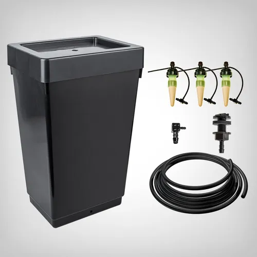 Blumat Tropf-Blumat Automatische Bewässerung für 3 Pflanzen mit 47L Tank