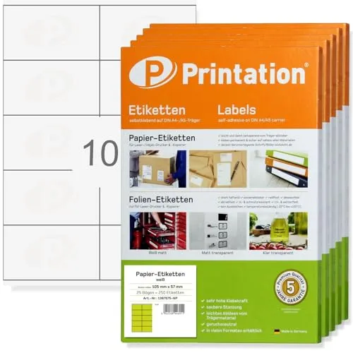 Printation Etiketten 105 x 57 mm BigPack