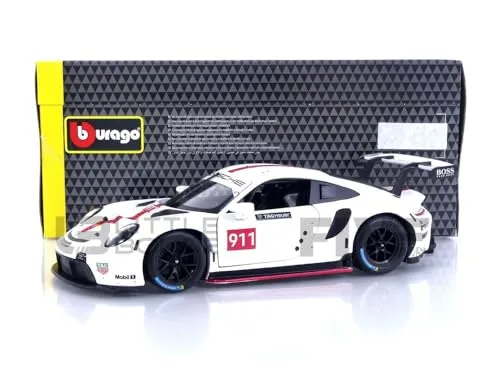 Bburago Miniaturauto aus der Kollektion, 28013 W, Weiß/Rot