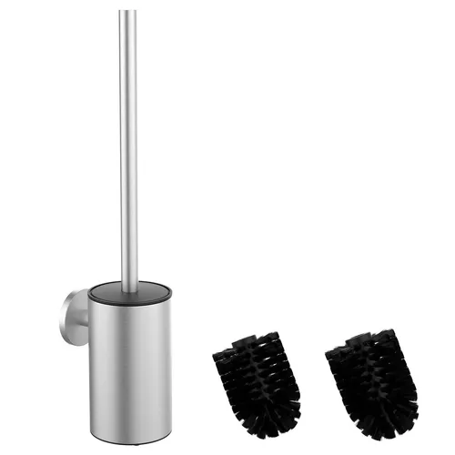 Klobürste aus 304 Edelstahl, WC Bürstengarnitur mit Wandmontage und Klobürste...