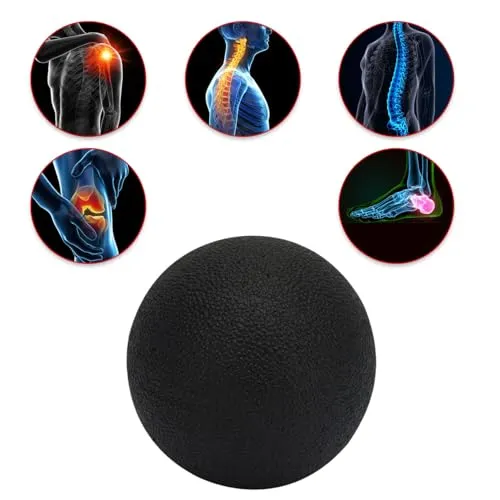 Casativo 2er-Set Punktueller Massage-Ball, 8 cm, schwarz – Faszientrainer für effektive Schmerzlinderung & Tiefenentspannung