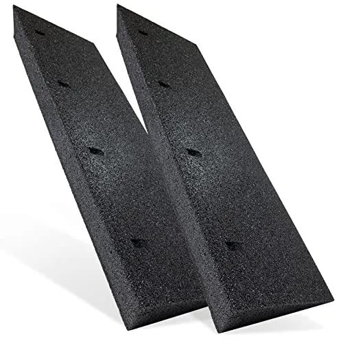 TOPRUBBER ® Bordsteinrampensatz 2X Bordsteinrampe 1000x250x110 aus Gummigranulat