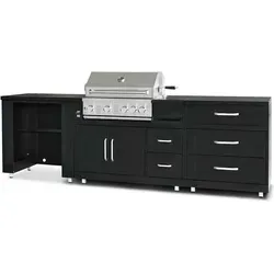 Oviala Memphis Outdoor-Küche mit 3 Modulen und Grill