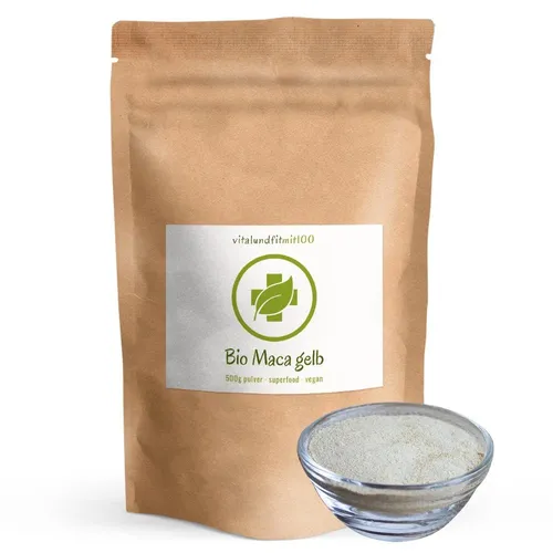 Maca Pulver | 500 g | aus peruanischen Wurzelknollen | 100% vegan & rein