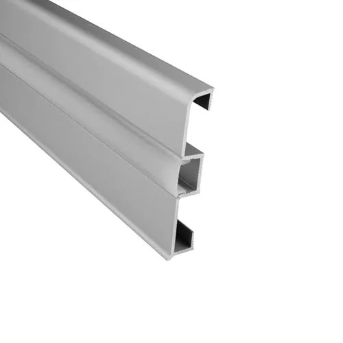 tktrading24 C02 LED Aluprofil Silber Sockelleiste für LED-Streifen 1m opal