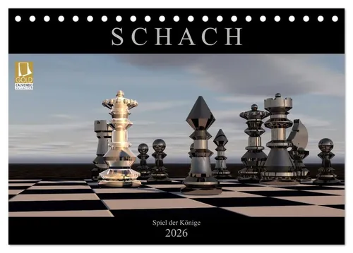 Renate Bleicher | SCHACH - Spiel der Könige (Tischkalender 2026 DIN A5 quer),...