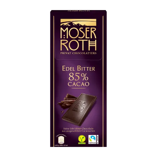Moser Roth Czekolada Gorzka 85% Cacao 125 g Moser Roth 4061458021630