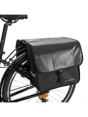 Wozinsky Fahrradkoffer doppelt 28 l schwarz (WBB34BK)