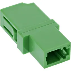 InLine® LWL Kupplung, Simplex LC/LC, singlemode, grün, Keramik-Hülse (FTTH)