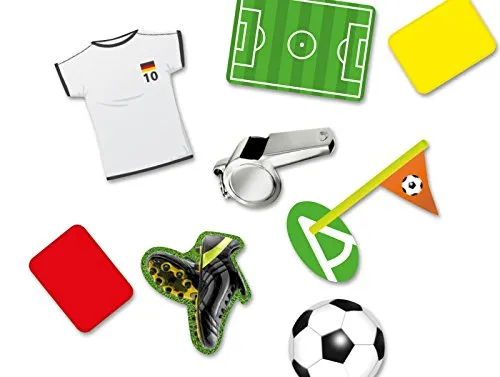 DH-Konzept * XXL-Großkonfetti Fussball Spielfeld mit 24 großen Konfetti-Teilen * für eine Mottoparty oder Kindergeburtstag // Party Kinder Konfetti Deko Mottoparty Fußball WM EM