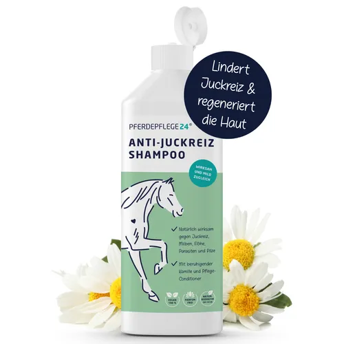 Anti Juckreiz Shampoo Pferd - Natürliches Pferdeshampoo gegen Juckreiz - 500ml