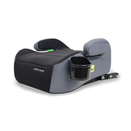 Mobiclinic® kids, Kindersitzerhöhung, I-size, Von 125-150 cm, Isofix system, Abnehm- und waschbarer bezug, Lionfix basic, R129 standard, Europäische marke, Kindersitz, Armlehne textilpolsterung