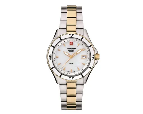 Swiss Alpine Military Schweizer Uhr - Elegante Schweizer Uhr mit Quarz-Antrieb, wasserdicht bis 10 bar und hochwertigem Edelstahl-Gehäuse. Perfekt für stilbewusste Träger!
