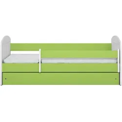 Raumhirsch Furniture Kinderbett Grün mit Schublade, 80x160 cm - Modernes Kinderbett 80/160 cm in Grün mit praktischer Schublade für zusätzlichen Stauraum. Ideal für jedes Kinderzimmer – vereint Funktionalität und ansprechendes Design für einen gemütlichen Schlafplatz.