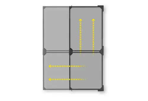 EASYmaxx Insect Protect Teleskop-Insektenschutzgitter Schwingtür