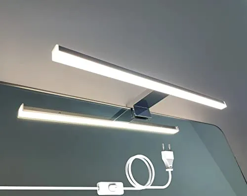 DILUMEN LED Spiegelleuchte 40CM - Spiegellampe für das Bad, 800lm helles neutrales Licht, IP44 wasserdicht und vielseitig installierbar für Spiegel und Schränke.