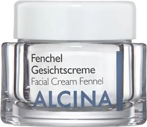 ALCINA T Fenchel Gesichtscreme 50 ml - Reichhaltige Gesichtscreme mit Fenchelöl und Vitamin E, speziell für die Pflege trockener, rauer Haut. Schützt vor Witterungseinflüssen und sorgt für Geschmeidigkeit.