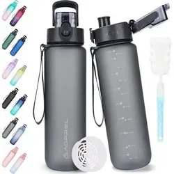 AOPREL Trinkflasche 1l BPA-frei - Auslaufsicher & Praktisch - Hochwertige 1l Trinkflasche aus BPA-freiem Tritan, ideal für Sport und Alltag. Auslaufsicheres Design für sorgenfreies Trinken unterwegs.