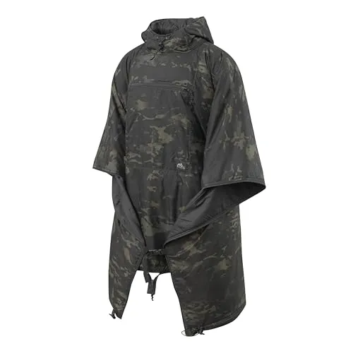 Helikon-Tex Swagman Roll Poncho Multicam® Black - Vielseitiger Poncho für Outdoor-Abenteuer: Nutze ihn als Jacke, Schlafsack oder Decke. Leicht und transportabel, ideal für den Helikon-Tex BOB-Rucksack. Perfekte Ergänzung für deine Ausrüstung.