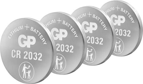 4XCR 2032 GP - Lithium-Knopfzelle, 3V, 220mAh, 20x3,2 mm, 4er-Pack