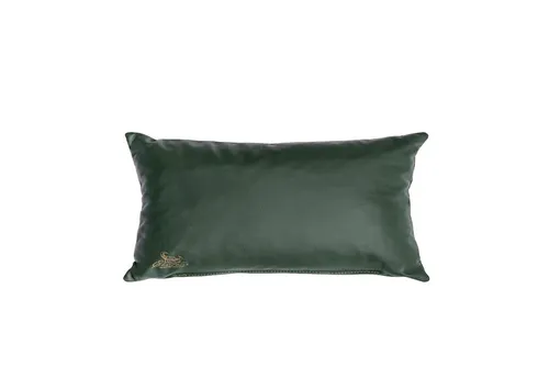Centaur Dekokissen aus echtem Leder in grün von Centaur