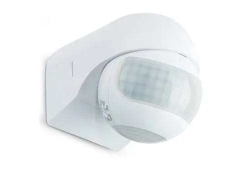 SEBSON Bewegungsmelder Infrarot Sensor Außen IP44 Aufputz Wand - Reichweite 12m 180° Winkel, (1-St), Wandmontage, schwenkbar, programmierbar, LED geeignet 600W, 3 Draht