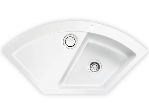 Systemceram Mera Eck Grönland Keramikspüle von systemceram