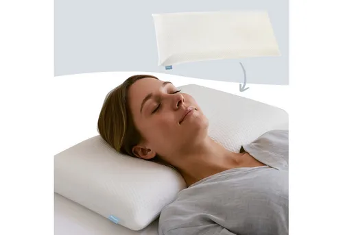 XDREAM Nackenstützkissen Memory Foam - Weiß - Ergonomisches Nackenstützkissen mit viscoelastischem Schaum für optimalen Schlafkomfort. Der abnehmbare Bezug ist pflegeleicht und sorgt für ein angenehmes Schlafklima. Ideal für alle Schlaftypen.