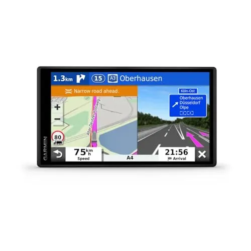 Garmin dezl DEZL LGV500 - 5,5-Zoll LKW-Navi mit hellem Touchdisplay, updatefähige Karten für 46 europäische Länder