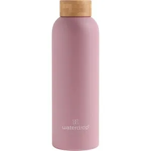 waterdrop Thermosflasche Steel, Pink - Edelstahl Isolierflasche 0,6L - Thermosflasche aus Edelstahl mit doppelwandiger Vakuumisolierung, hält Getränke 24h kalt und 12h heiß. Auslaufsicher und BPA-frei, ideal für unterwegs!