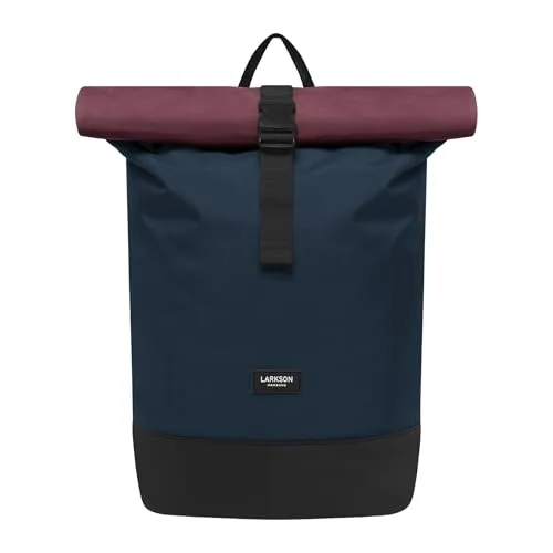 LARKSON Cityrucksack Janne - Flexibler Tagesrucksack für Damen & Herren - Stylischer Rucksack mit Rolltop-Verschluss (14-17 Liter) und gepolstertem Laptopfach. Wasserabweisend und ideal für den Alltag oder auf Reisen.