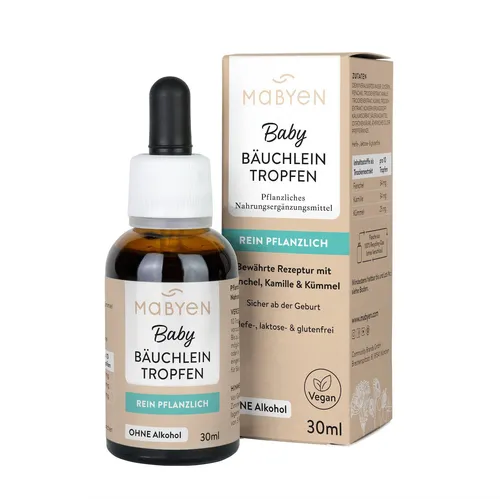 Produktbild MABYEN Baby Bäuchlein-Tropfen 30ml – Pflanzliche Unterstützung für Babys