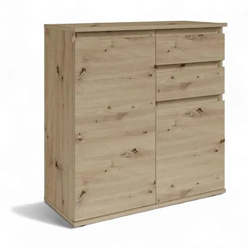 Brest Kommode in Artisan Eiche Optik - Modernes Sideboard mit viel Stauraum - Kommoden & Sideboards - Zeitloses Design in Artisan Eiche Optik mit viel Stauraum, ideal für verschiedene Wohnstile und einfach zu montieren.