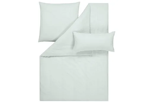 Estella Bettwäsche Alvaro 2251 080 Jade - Bettwäsche-Set aus Halbleinen, kombiniert Leinen und Baumwolle für perfekten Schlafkomfort. Ideal für warme Sommernächte, atmungsaktiv und temperaturausgleichend.