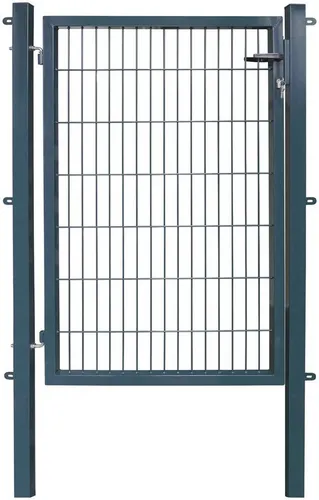 Arvotec Zauneinzeltür ESSENTIAL, 100-120 cm Breite, 80-200 cm Höhe - Gartenzäune mit UV-beständigem Metall, wechselbarem Türanschlag und pulverbeschichteter Oberfläche für langlebige Nutzung im Außenbereich.