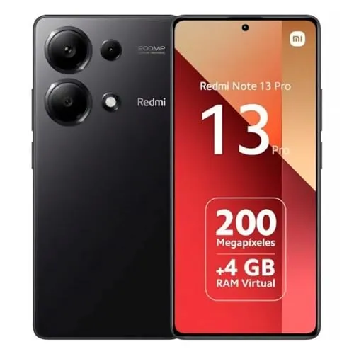 Xiaomi Redmi Note 13 Pro - 512GB, 6,67 Zoll Display, 200 MP Kamera, Midnight Black, leistungsstarker MediaTek Helio G99 Ultra