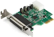 StarTech.com 4 Port Serielle PCI Express Adapterkarte - Serielle Controller für Windows & Linux mit 4 RS-232 Ports, ideal für den Anschluss mehrerer serieller Geräte und kompakte Bauweise für Low-Profile Gehäuse.