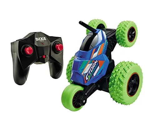 Dickie Toys RC Storm Spinner – Ferngesteuertes Action-Fahrzeug mit Rotations- & Spinfunktion - App- & ferngesteuerte Autos mit spektakulären Stunts: Rasante Drehungen, coole Spins und waghalsige Wheelies sorgen für Action im Kinderzimmer!